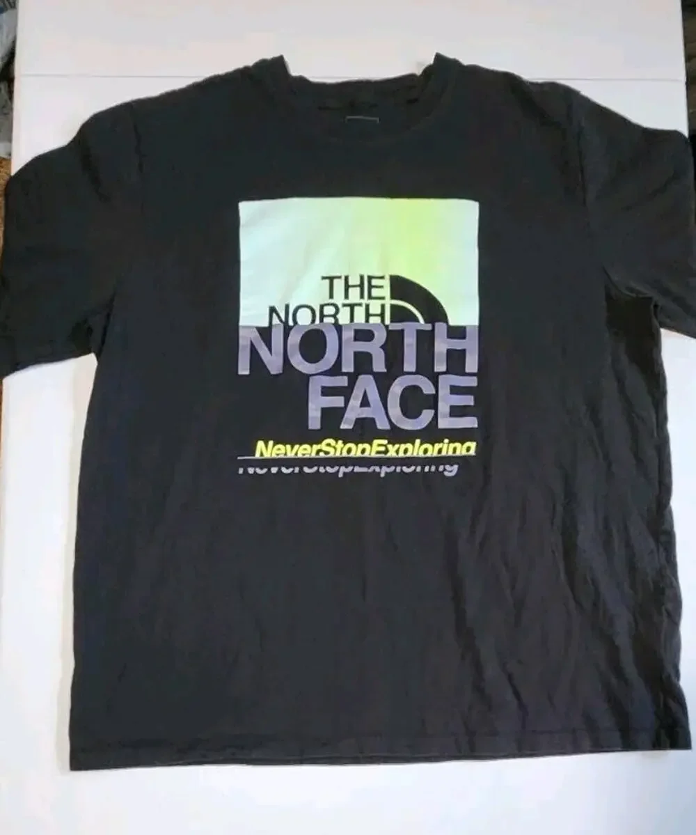The North Face Northern Lights Never Stop Exploring Black Shirt Mens Size XXL